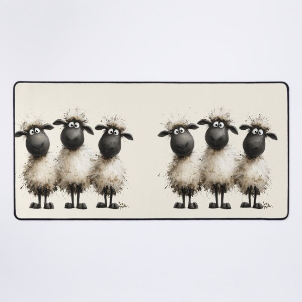 Item preview, Gorgeous Valais Sheep ' 3 Little Lambs ’ BY SHiRLeY MacARTHuR designed and sold by Shirley MacArthur Art.