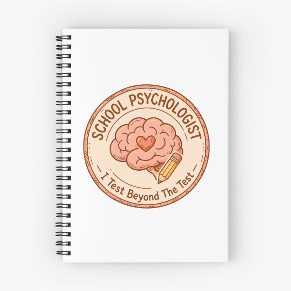 Item preview, School Psychologist I Test Beyond The Test Brain Heart Pencil Badge designed and sold by VYBE DARK Studio.