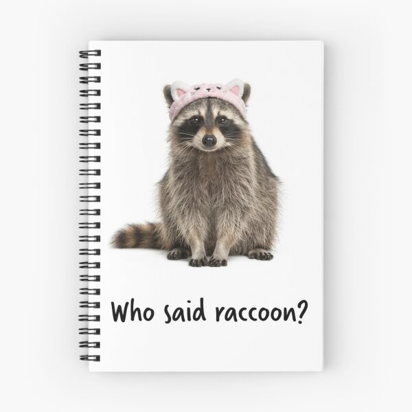 Item preview, Who said Raccoon trash panda funny sarcastic sarcasm cat kitten kitty parody christmas birthday designed and sold by CheeseBlueprint.