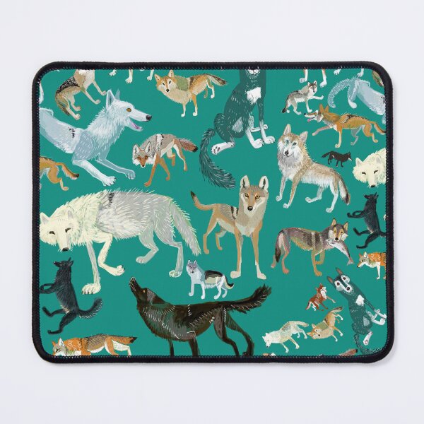 Item preview, Wolves of the World (Green pattern) designed and sold by belettelepink.