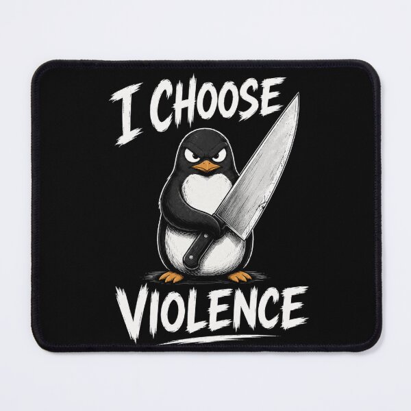 Item preview, I Choose Violence Penguin  designed and sold by TheEndDesign.