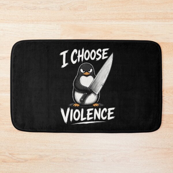 Item preview, I Choose Violence Penguin  designed and sold by TheEndDesign.