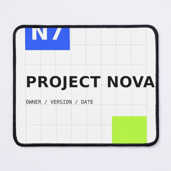 Item preview, Project Nova Modern Technical Grid Poster designed and sold by NiloStudio.