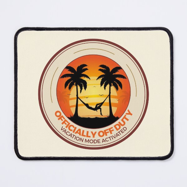 Item preview, Officially Off Duty Vacation Mode Vintage Palm Tree Sunset designed and sold by Joshbrowny.