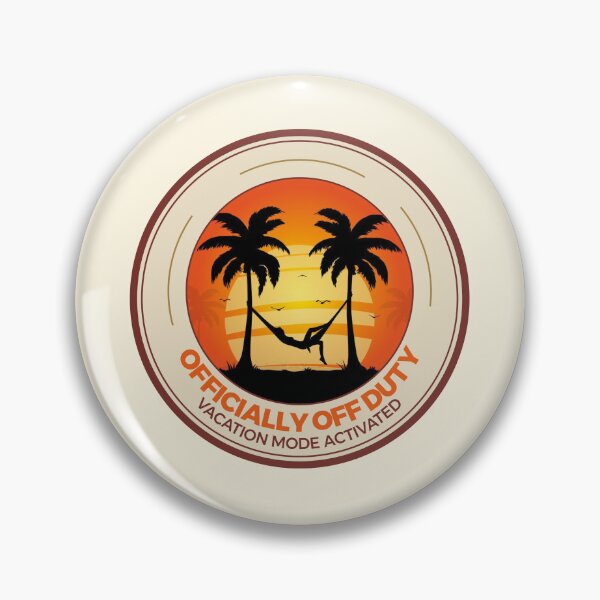 Item preview, Officially Off Duty Vacation Mode Vintage Palm Tree Sunset designed and sold by Joshbrowny.