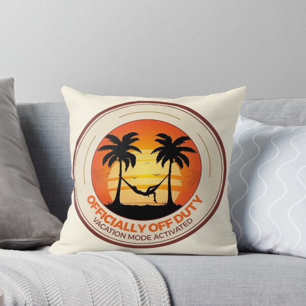 Item preview, Officially Off Duty Vacation Mode Vintage Palm Tree Sunset designed and sold by Joshbrowny.