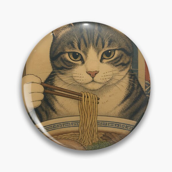 Item preview, Tabby Cat Ramen Japanese Vintage Funny Graphic designed and sold by GrinGalore.