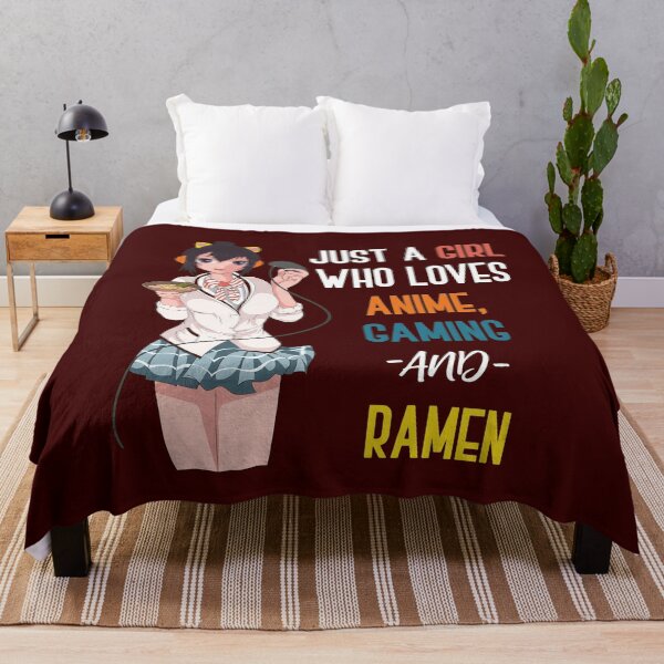 Item preview, Just A Girl Who Loves Anime Gaming And Ramen designed and sold by DudleyTimothy.