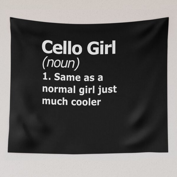 Item preview, Funny Cello Girl Definition Design designed and sold by OfTheNorthCo.