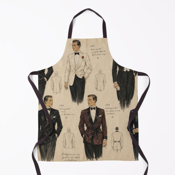 Item preview, Men’s Evening Fashion 1958 – Vintage 1950s Fashion Illustrations designed and sold by GildedPagesCo.