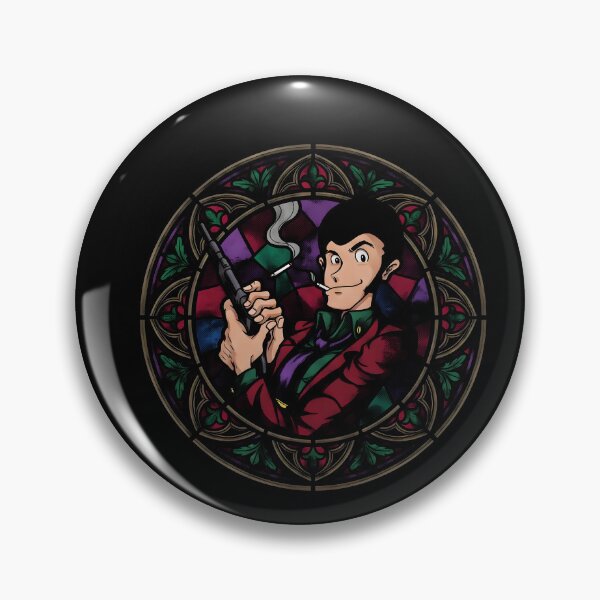 Item preview, Arsene Lupin Iii Lupin III Stained Glass Anime Gaming Shirt designed and sold by Senpaiwaves.
