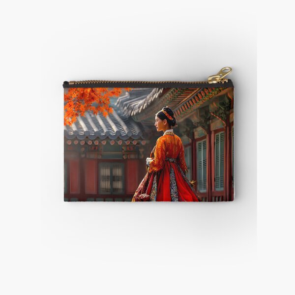 Item preview, Elegant Woman in Traditional Korean Hanbok Dress designed and sold by Artessie.
