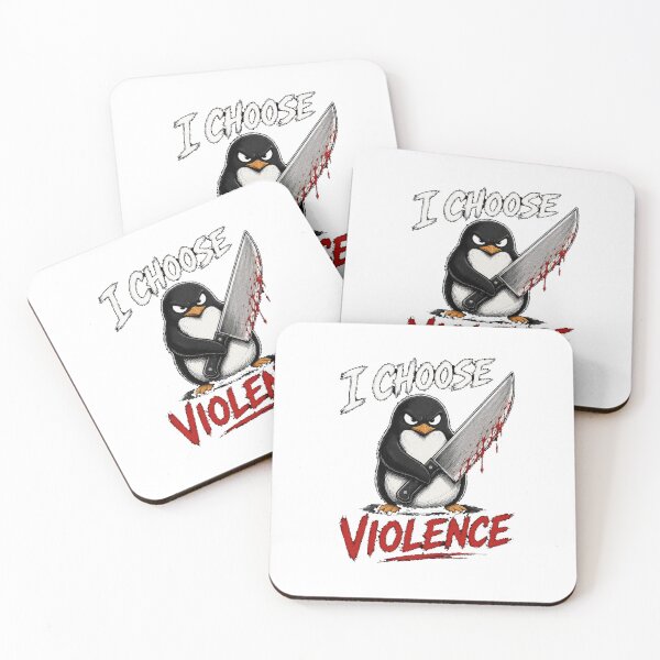 Item preview, I Choose Violence Penguin  designed and sold by TheEndDesign.