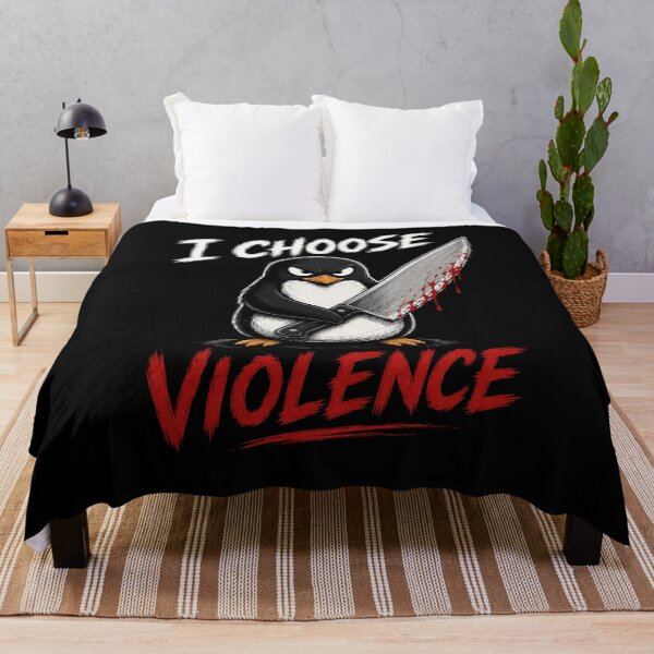 Item preview, I Choose Violence Penguin designed and sold by TheEndDesign.