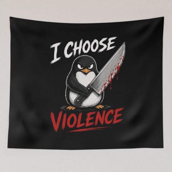 Item preview, I Choose Violence Penguin  designed and sold by TheEndDesign.