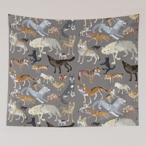 Item preview, Wolves of the world Grey designed and sold by belettelepink.