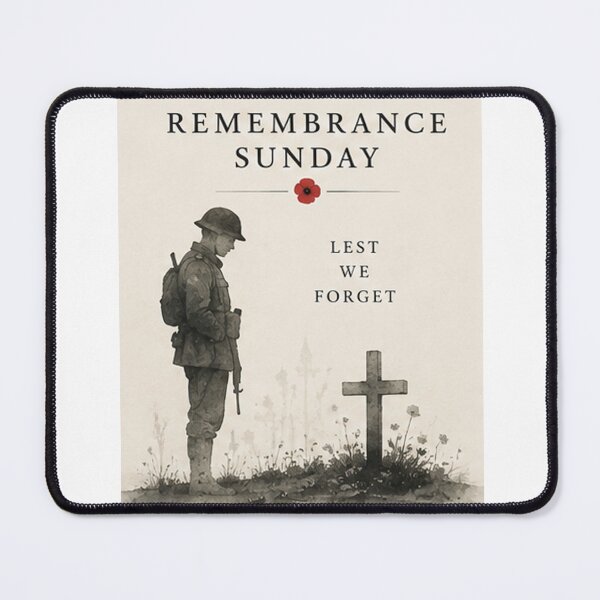 Item preview, Remembrance Sunday Soldier and Cross – Lest We Forget designed and sold by TeikunShop.