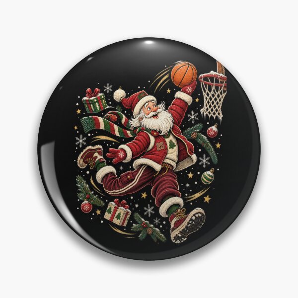 Item preview, Christmas Basketball Santa Inspired Holiday Hoops Vintage Winter Sports designed and sold by SOUFIANE1991.