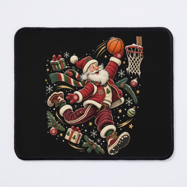 Item preview, Christmas Basketball Santa Inspired Holiday Hoops Vintage Winter Sports designed and sold by SOUFIANE1991.
