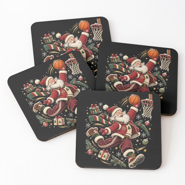 Item preview, Christmas Basketball Santa Inspired Holiday Hoops Vintage Winter Sports designed and sold by SOUFIANE1991.