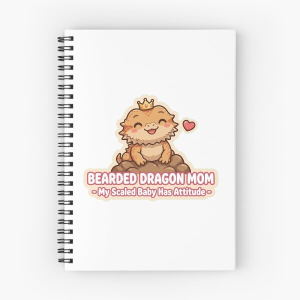 Item preview, Bearded Dragon Mom My Scaled Baby Has Attitude Cute Beardie Crown Badge designed and sold by VYBE DARK Studio.