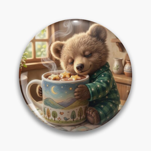 Item preview, Teddy bear hugs hot chocolate. designed and sold by JoyNest = "The nest of joy".