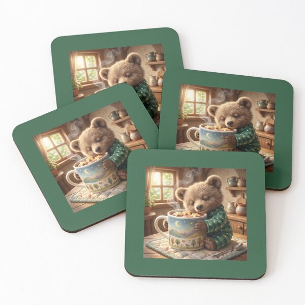 Item preview, Teddy bear hugs hot chocolate. designed and sold by JoyNest = "The nest of joy".