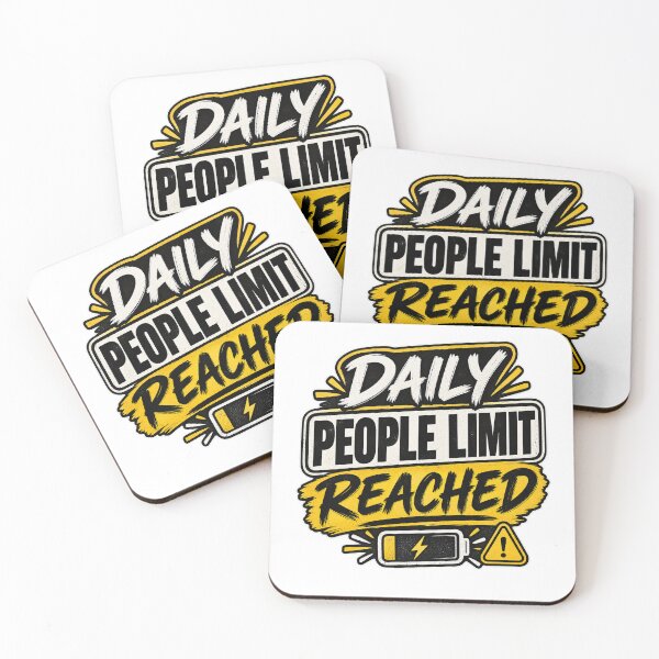 Item preview, Daily People Limit Reached designed and sold by Fares Zeineh.