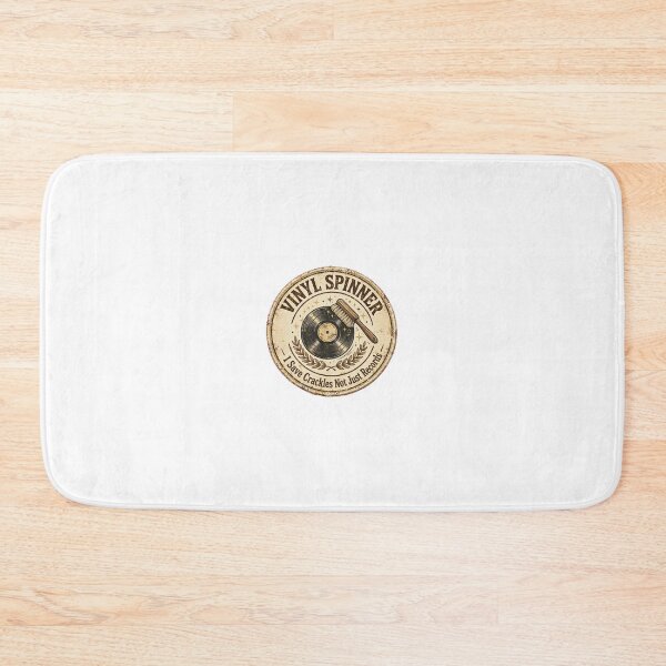 Item preview, Vinyl Spinner I Save Crackles Not Just Records Vintage Record Cleaning Badge designed and sold by VYBE DARK Studio.