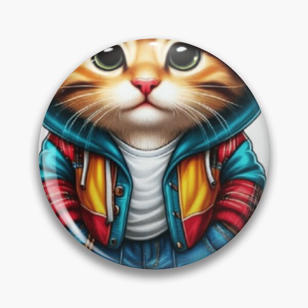 Item preview, Cute Skater Cat in Turquoise Hoodie or Kawaii Skateboarder Cat Cute 90s Streetwear designed and sold by ArhaanFashions.