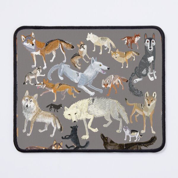 Item preview, Wolves of the world (Poster) designed and sold by belettelepink.