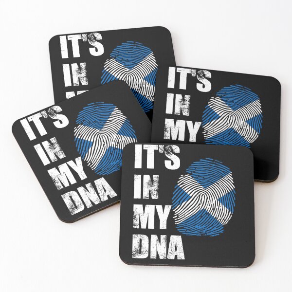 Item preview, Scotland Flag Fingerprint Its In My DNA designed and sold by OfTheNorthCo.