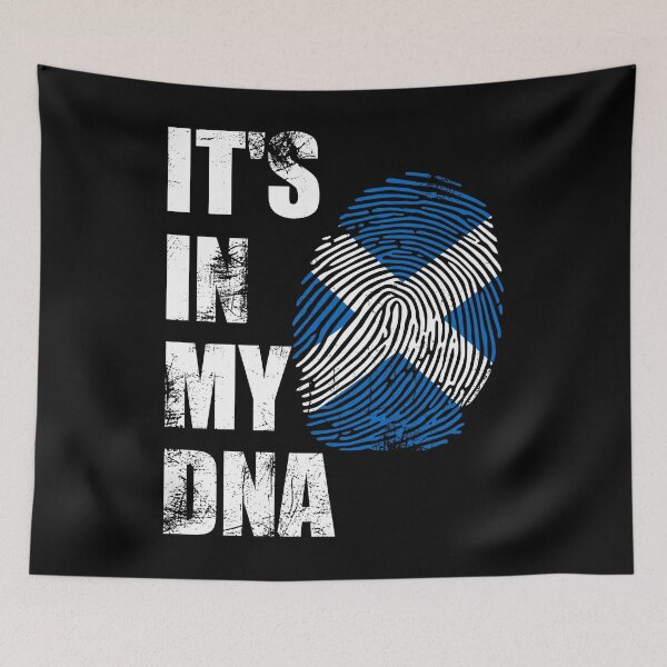 Item preview, Scotland Flag Fingerprint Its In My DNA designed and sold by OfTheNorthCo.