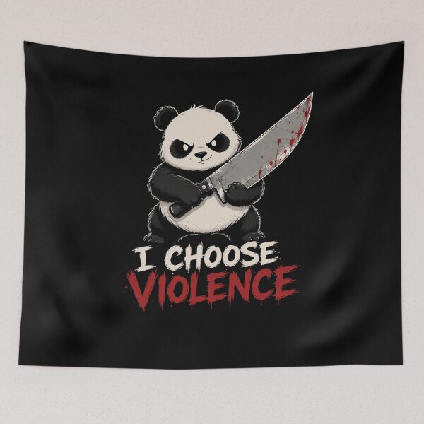 Item preview, I Choose Violence Panda  designed and sold by TheEndDesign.