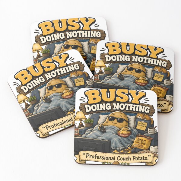 Item preview, Professional Couch Potato – Busy Doing Nothing Funny Potato Food Design designed and sold by Snackwear Apparel.