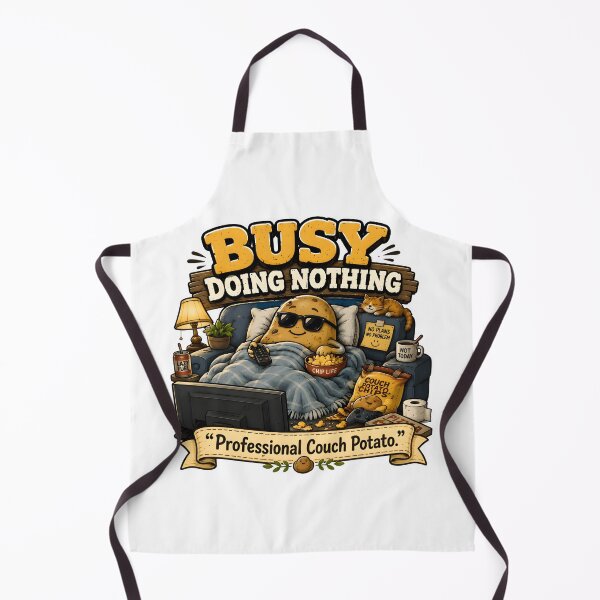 Item preview, Professional Couch Potato – Busy Doing Nothing Funny Potato Food Design designed and sold by Snackwear Apparel.