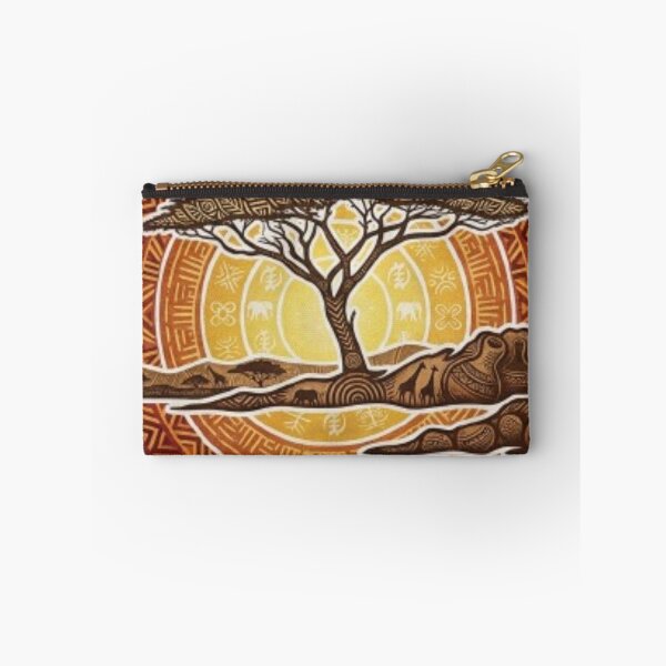 Item preview, African Tree Mandala Sunset Vintage Art designed and sold by Adatasarim-1.