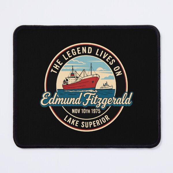 Item preview, Edmund Fitzgerald Legend Lives On Lake Superior Ship-78 designed and sold by CuteBots.