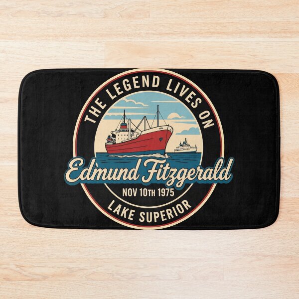 Item preview, Edmund Fitzgerald Legend Lives On Lake Superior Ship-78 designed and sold by CuteBots.