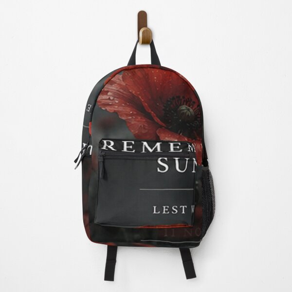 Item preview, Dark Red Poppy Remembrance – We Will Remember designed and sold by TeikunShop.