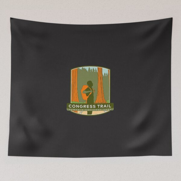Item preview, Congress Trail Sequoia National Park Retro Hiking Graphic designed and sold by flankaocau.