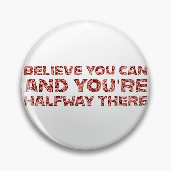 Item preview, "Believe You Can And You're Halfway There" Inspirational Quote Red Triangular Mosaic Design designed and sold by DymondDesigns.