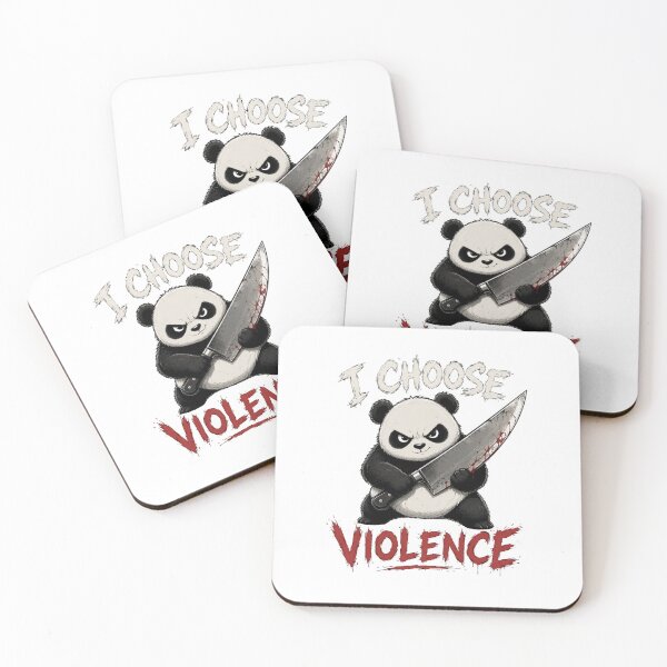 Item preview, I Choose Violence Panda  designed and sold by TheEndDesign.