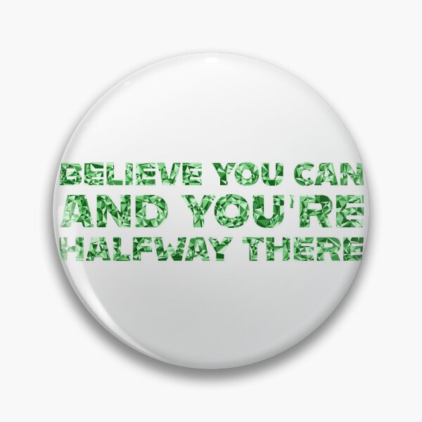 Item preview, "Believe You Can And You're Halfway There" Inspirational Quote Green Triangular Mosaic Design designed and sold by DymondDesigns.