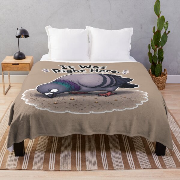 Item preview, Funny Pigeon Sticker – “It Was Right Here” Bird Meme designed and sold by SimplePoDesign.