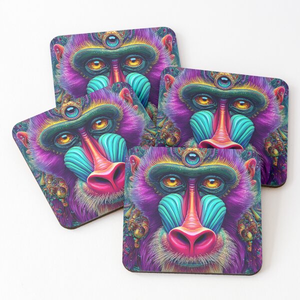 Item preview, Vibrant Abstract Baboon Art in Colorful Style designed and sold by Artessie.