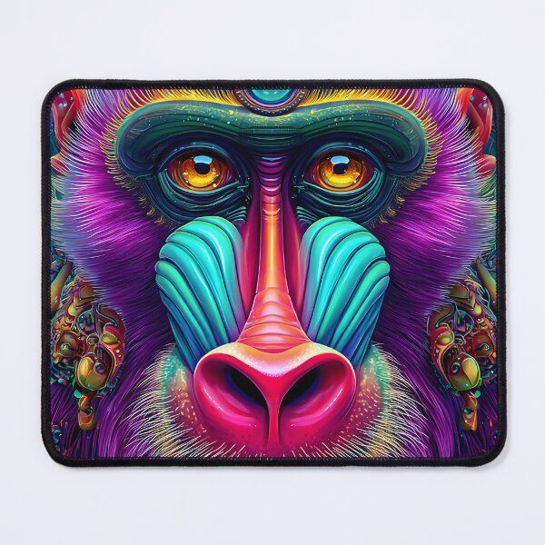 Item preview, Vibrant Abstract Baboon Art in Colorful Style designed and sold by Artessie.