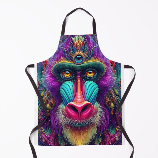 Item preview, Vibrant Abstract Baboon Art in Colorful Style designed and sold by Artessie.