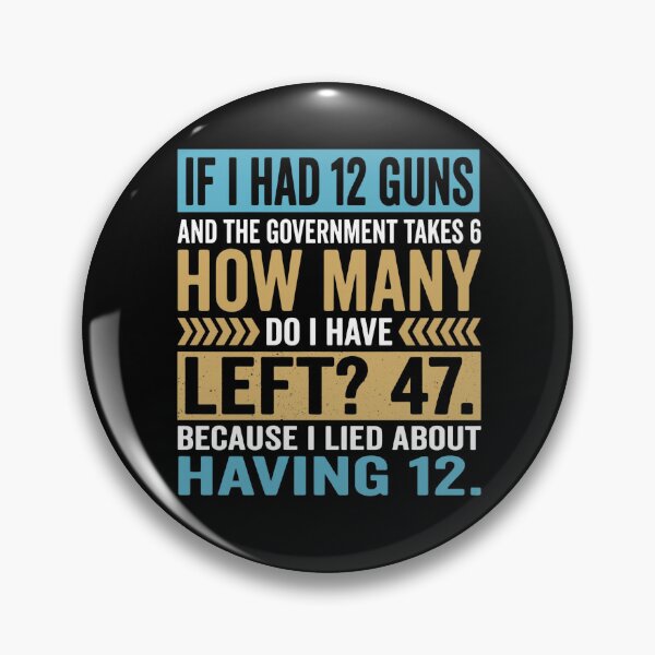 Item preview, If I Had 12 Guns and The Government Math Second Amendment designed and sold by hemagamo.