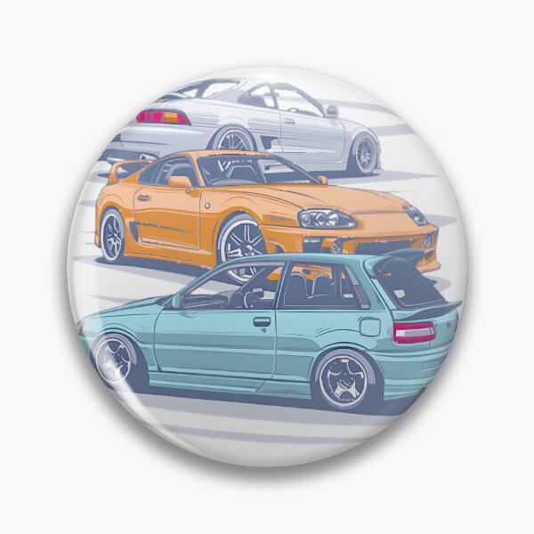 Item preview, Classic Toyota Jdm Trio: Starlet, Supra, And Mr2 Sports Car LIMITED EDITION designed and sold by Hamoumi.